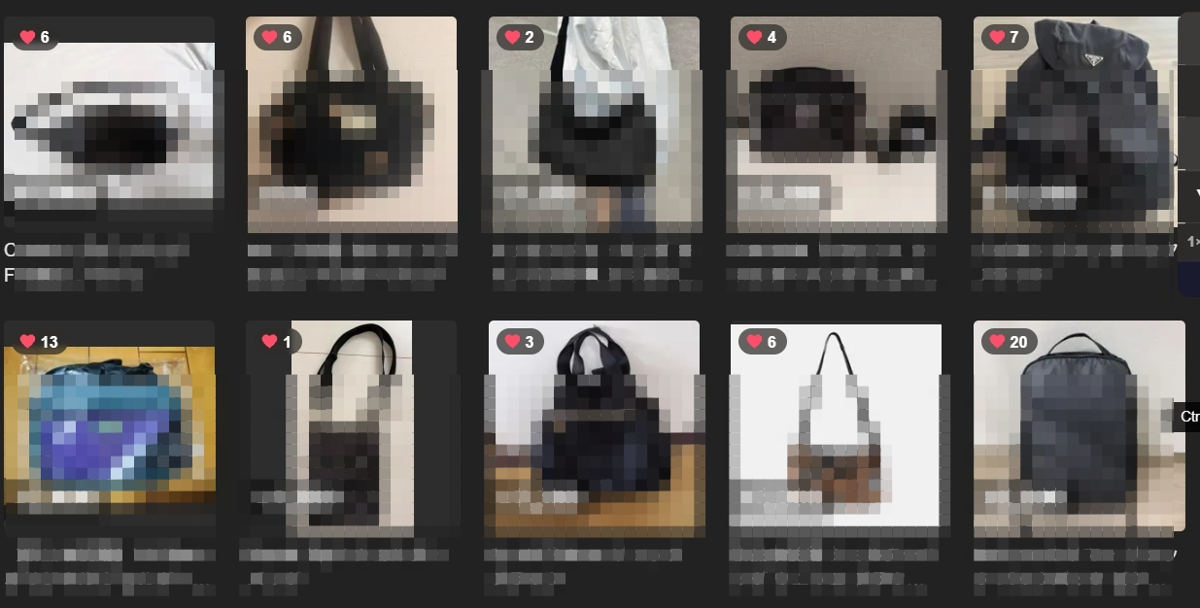 メルカリ いいね数表示の画面